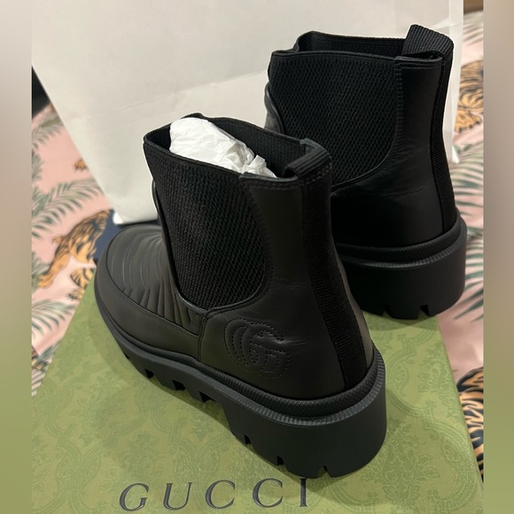 GUCCI Leather Ankle Boots - Picture 2 of 5